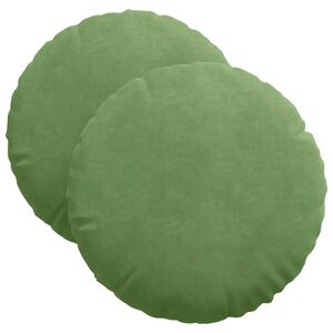vidaXL S&aelig;depuder 2 pcs Lys gr&oslash;n &Oslash; 40 x 13 cm Fl&oslash;jl