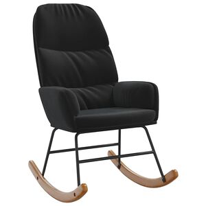 vidaXL gyngestol fl&oslash;jl sort