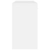 vidaXL skrivebord m. skab 100x40x73 cm konstrueret træ hvid højglans