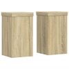 vidaXL plantestativer 2 stk. 10x10x18 cm konstrueret tr&aelig; sonoma-eg