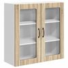 vidaXL V&aelig;gl&aring;gskab LUCCA Sonoma-eg 80 x 31 x 80 cm Konstrueret tr&aelig;