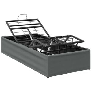 vidaXL Elektrisk Justerbar Sengetramme M&oslash;rkegr&aring; 200 x 80 x 33,5 cm