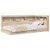 vidaXL Bogreol Seng Sonoma-eg 100 x 200 cm Konstrueret tr&aelig;
