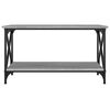 vidaXL sofabord 80x45x45 cm konstrueret træ og jern grå sonoma-eg