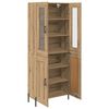 vidaXL Highboard Artisan Egetr&aelig; 69,5 x 34 x 180 cm Konstrueret tr&aelig;