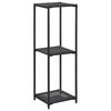 vidaXL opbevaringsreol 30x30x90 cm polyrattan sort