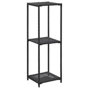 vidaXL opbevaringsreol 30x30x90 cm polyrattan sort