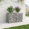 vidaXL Gabion h&oslash;jbed S&oslash;lv 100 x 50 x 60 cm Galvaniseret st&aring;l
