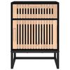 vidaXL sengebord 40x30x55,5 cm konstrueret træ og jern sort