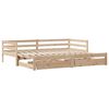 vidaXL daybed med udtr&aelig;k og skuffer uden madras 80x200 cm