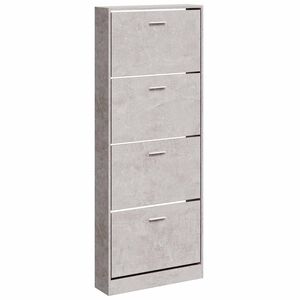 vidaXL skoskab 59x17x150 cm konstrueret tr&aelig; betongr&aring;