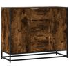 vidaXL sk&aelig;nk 92x35x76 cm konstrueret tr&aelig; r&oslash;get egetr&aelig;sfarve