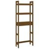 vidaXL toiletstativ 63x26x171 cm massivt fyrretr&aelig; gyldenbrun