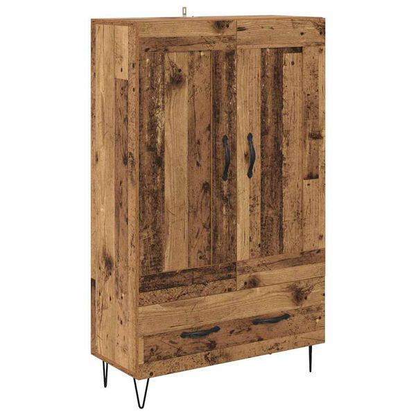 vidaXL Highboard Gammelt tr&aelig; 69,5 x 31 x 115 cm Konstrueret tr&aelig;
