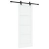 vidaXL Skyded&oslash;r ORKDAL 78 x 202 cm Konstrueret tr&aelig; Hvid og sort