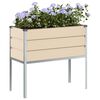 vidaXL Plantekasse Elfenben 100 x 45 x 90 cm Galvaniseret st&aring;l
