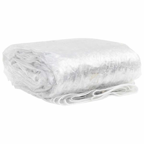 vidaXL klar presenning med &oslash;jer 1x8 m PVC