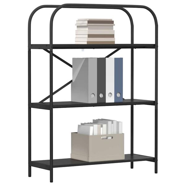 vidaXL Bogreol Sort eg 80 x 30 x 109 cm Konstrueret tr&aelig;