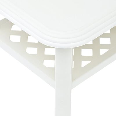 vidaXL sofabord 90 x 60 x 46 cm plastik hvid