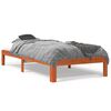 vidaXL sengeramme uden madras 90x190 cm massivt fyrretr&aelig; gyldenbrun