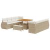 vidaXL Havesofa S&aelig;t 11 stk. Beige polyrattan