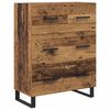 vidaXL Highboard Gammelt tr&aelig; 69,5 x 34 x 180 cm Konstrueret tr&aelig;