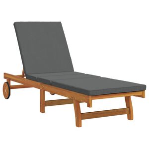 vidaXL Solstol Brun 199 x 63 x 85 cm Massivt Akacietr&aelig;