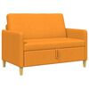 vidaXL Sofa med opbevaring M&oslash;rk Gul 122 x 78 x 87 cm Polyester