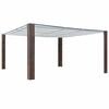 vidaXL pavillon med tag polyrattan 400x400x200 cm brun cremefarvet