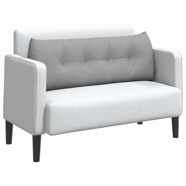 vidaXL Rygpude Skygr&aring; 140 x 24 x 50 cm Stof