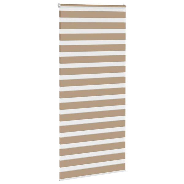 vidaXL zebragardin sandbrun 105x200 cm stofbredde 100,9 cm polyester