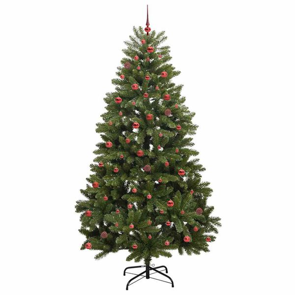 vidaXL Kunstigt juletr&aelig; med 300 LED'er Gr&oslash;n 270 cm PVC og metal