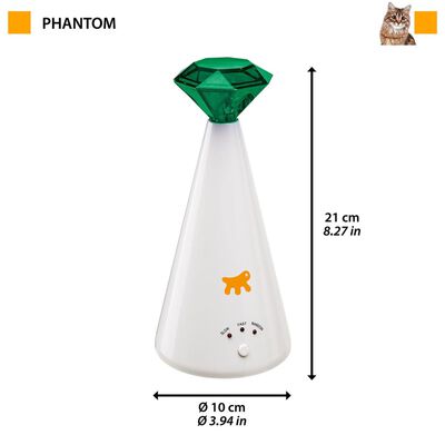 Ferplast elektronisk kattelegetøj Phantom hvid