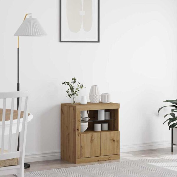 vidaXL Sideboard Brun 60,5 x 37 x 67 cm Konstrueret træ