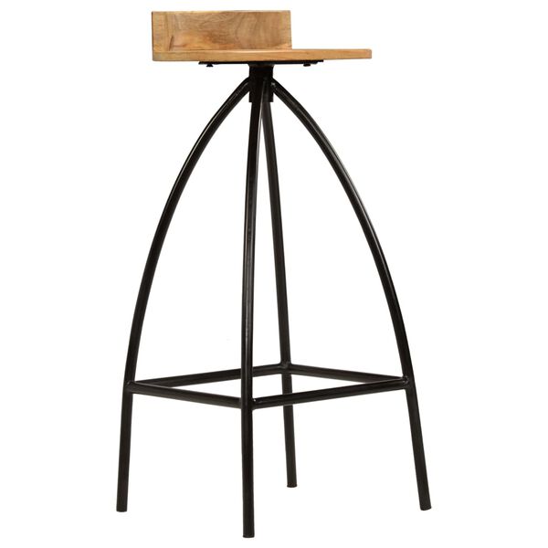 vidaXL barstole 2 stk. massivt mangotræ