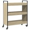 vidaXL k&oslash;kkenvogn 70x30x82 cm konstrueret tr&aelig; sonoma-eg