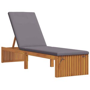 vidaXL Solstol Olie Naturlig 200 x 55 x 94 cm Massivt akacietr&aelig;
