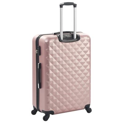 vidaXL kuffertsæt i 3 dele hardcase rosenguld ABS