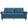 vidaXL 2-personers sofa 140 cm fl&oslash;jl bl&aring;