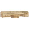 vidaXL Udend&oslash;rs sofagruppe 7 stk. Hvid og Beige Polyester