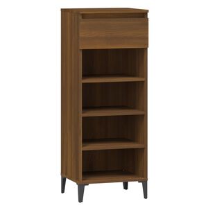 vidaXL skoreol 40x36x105 cm konstrueret tr&aelig; brun egetr&aelig;sfarve
