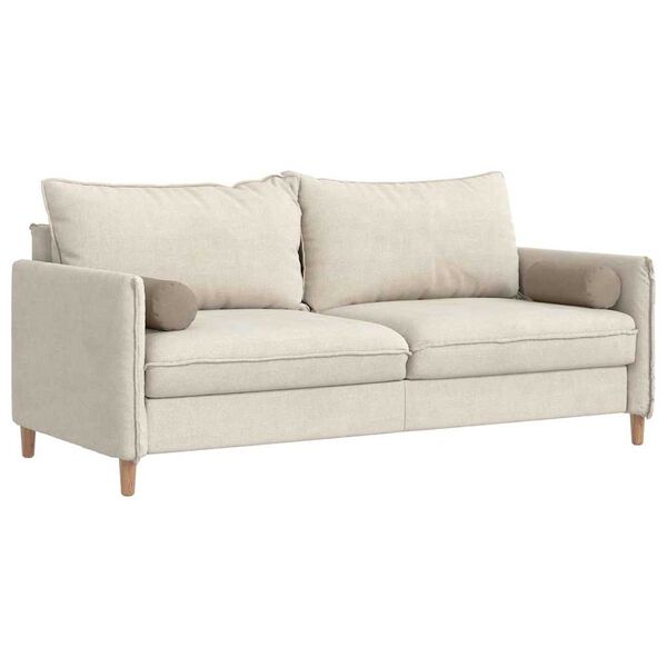 vidaXL Bolsterpuder 2 pcs Gråbrun Ø 15 x 40 cm Mikrofiberstof