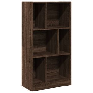 vidaXL bogreol 57x28,5x107,5 cm konstrueret tr&aelig; brun egetr&aelig;sfarve