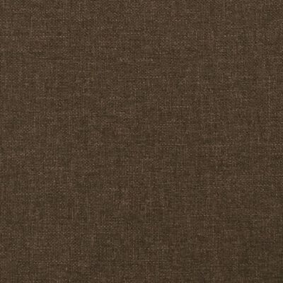 vidaXL sengegavl med kanter 83x16x78/128 cm stof mørkebrun