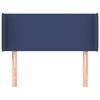 vidaXL sengegavl med kanter 93x16x78/88 cm stof bl&aring;
