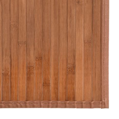 vidaXL gulvtæppe 100x400 cm rektangulær bambus naturfarvet