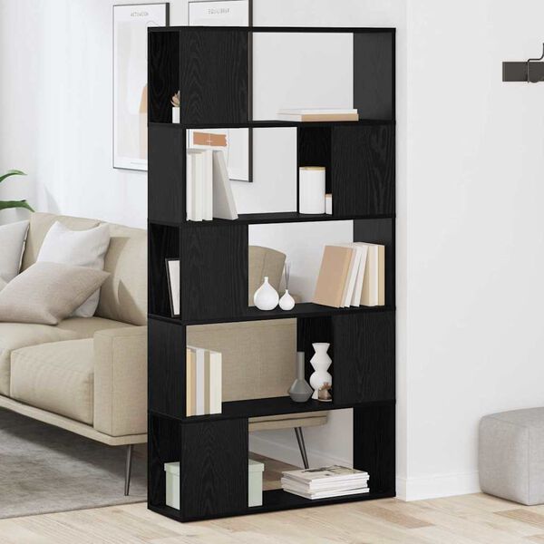 vidaXL TV-m&oslash;bels&aelig;t V&aelig;gmonteret Sort 80 x 24 x 156 cm Konstrueret tr&aelig;