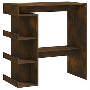 vidaXL barbord m. opbevaring 100x50x101,5 cm konstrueret tr&aelig; r&oslash;get eg