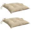 vidaXL stolehynder 2 stk. 40x40x7 cm oxfordstof beige
