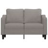vidaXL 2-personers sofa 120 cm stof gr&aring;brun